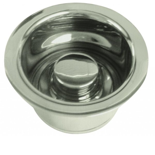 Westbrass InSinkErator Style Extra-Deep Disposal Flange and Stopper in Satin Nickel D2082-07